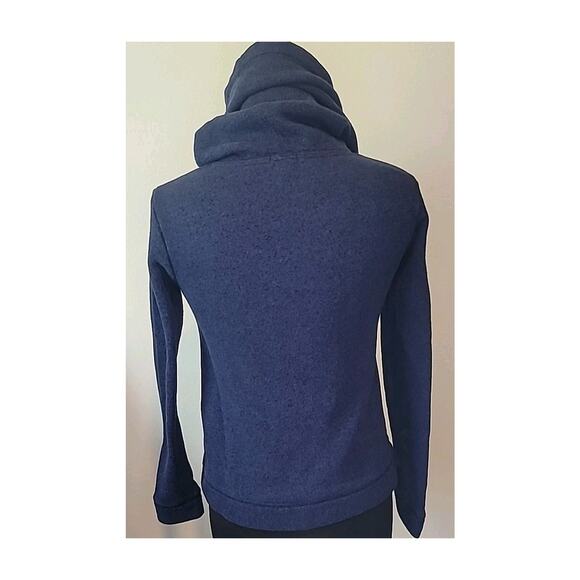 J. Crew Funnel Cowl Neck Wool Blend Sweater Sweatshirt Blue Women’s XS EUC - Picture 3 of 9